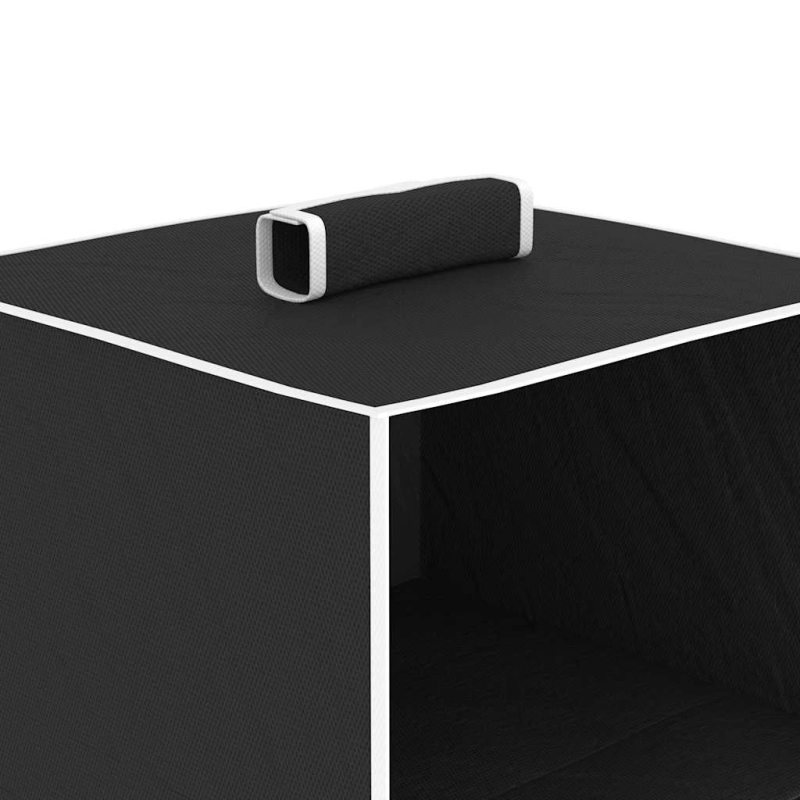 vidaXL pakarami skapji, 2 gab., 4 nodalījumi, audums