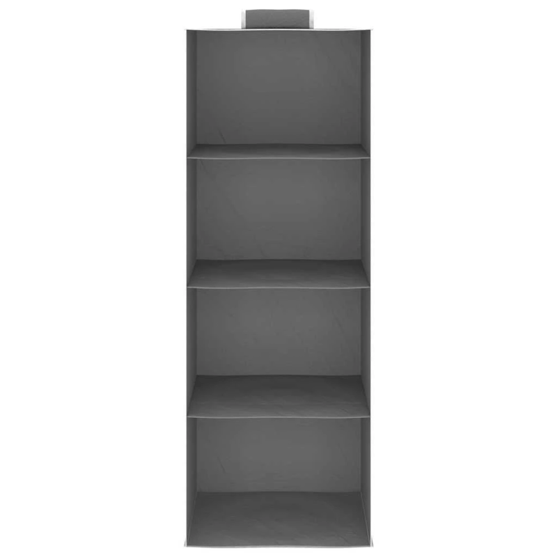 vidaXL pakarami skapji, 2 gab., 4 nodalījumi, audums