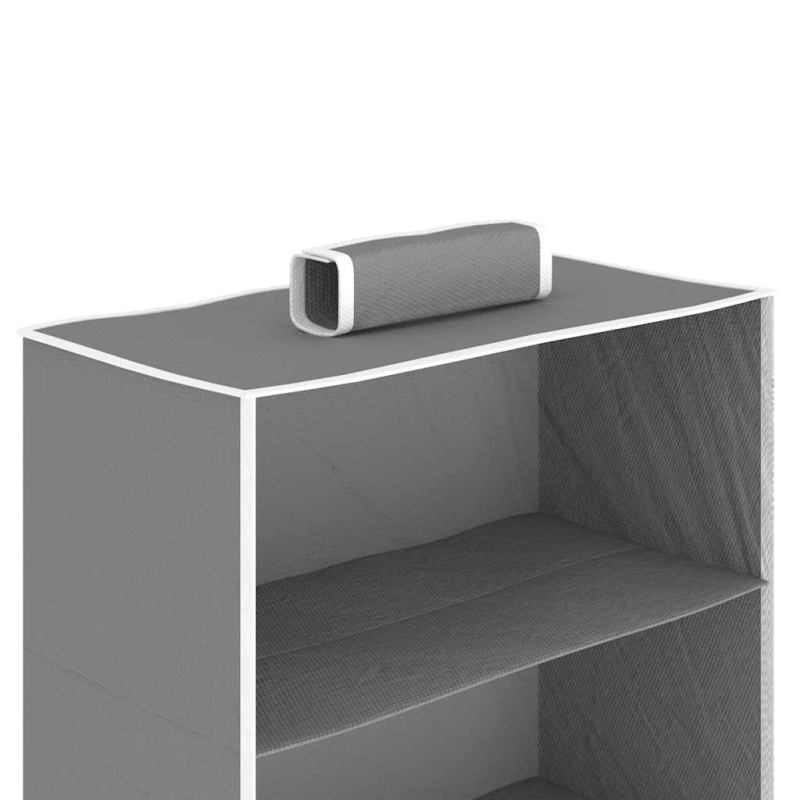 vidaXL pakarami skapji, 2 gab., 6 nodalījumi, audums