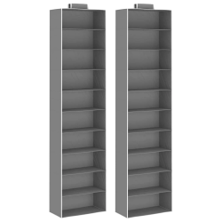 vidaXL pakarami skapji, 2 gab., 10 nodalījumi, audums