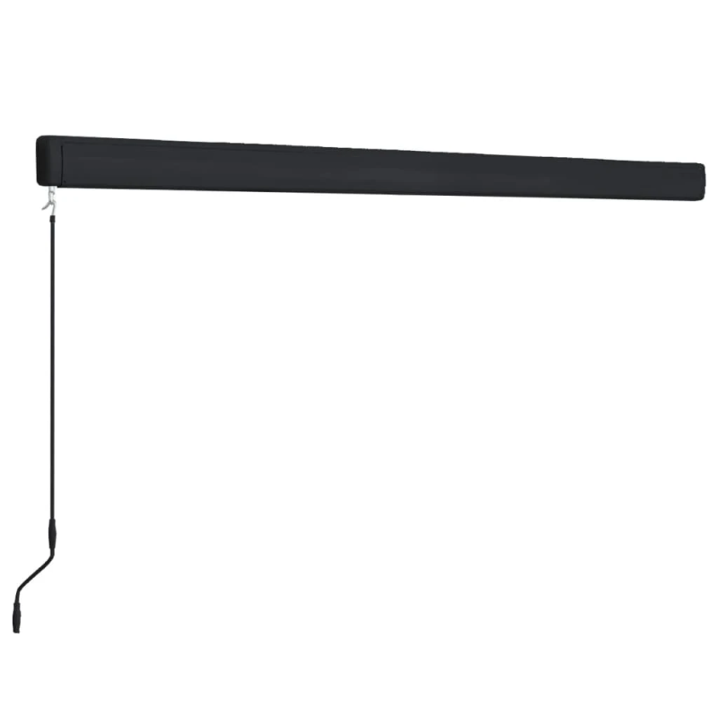 vidaXL markīze ar kaseti, manuāla, 350x250 cm, zila ar baltu