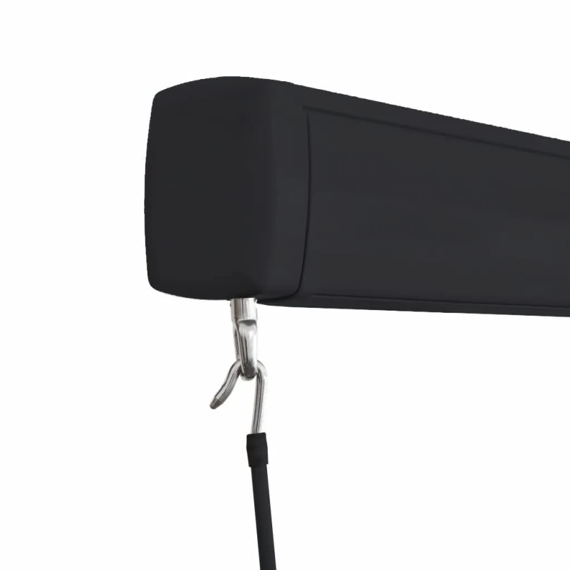 vidaXL markīze ar kaseti, manuāla, 400x300 cm, zila ar baltu