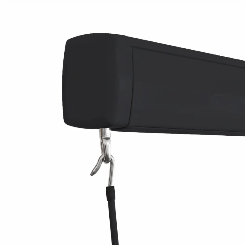 vidaXL manuāli izvelkama markīze, 450x300 cm, zila ar baltu