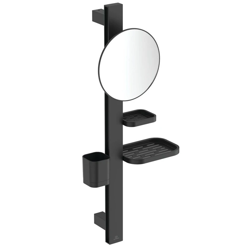 Statīvs dušas ar spoguli melns bd589xg