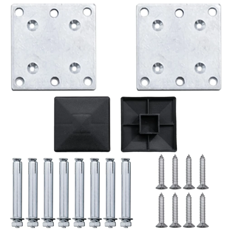 vidaXL dārza žogs, 872x106 cm, pelēks WPC