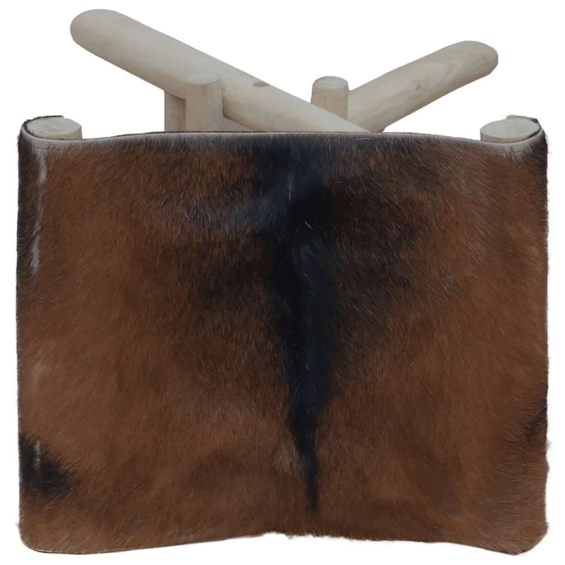 vidaXL saliekams krēsliņš, kazāda un masīvs tīkkoks