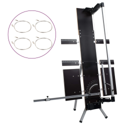 vidaXL putuplasta griezējs, alumīnija kājas, 200 W