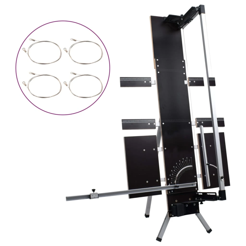 vidaXL putuplasta griezējs, alumīnija kājas, 200 W