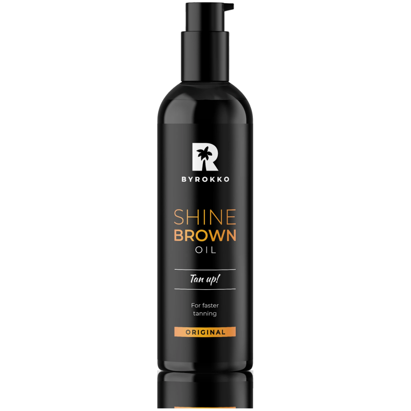 BYROKKO Shine Brown Oil iedegumu veicinoša eļļa ķermenim 150ml