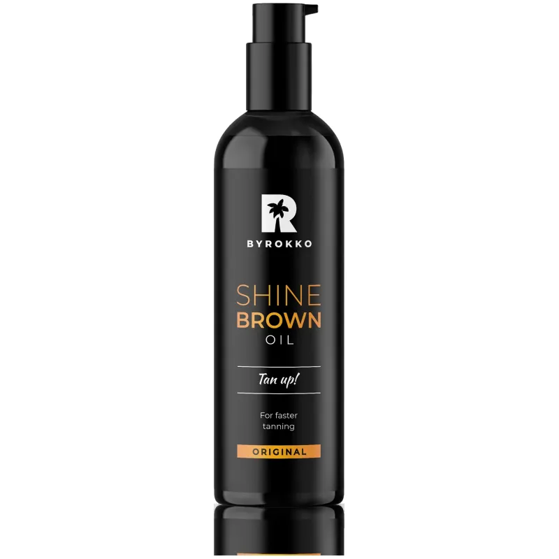 BYROKKO Shine Brown Oil iedegumu veicinoša eļļa ķermenim 150ml