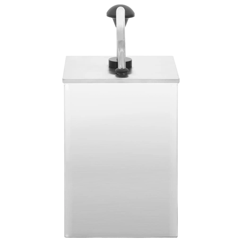 vidaXL mērču dispensers, 3,5 L, nerūsējošs tērauds