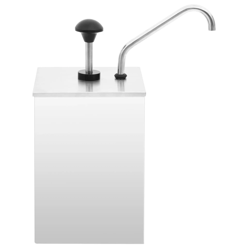 vidaXL mērču dispensers, 3,5 L, nerūsējošs tērauds