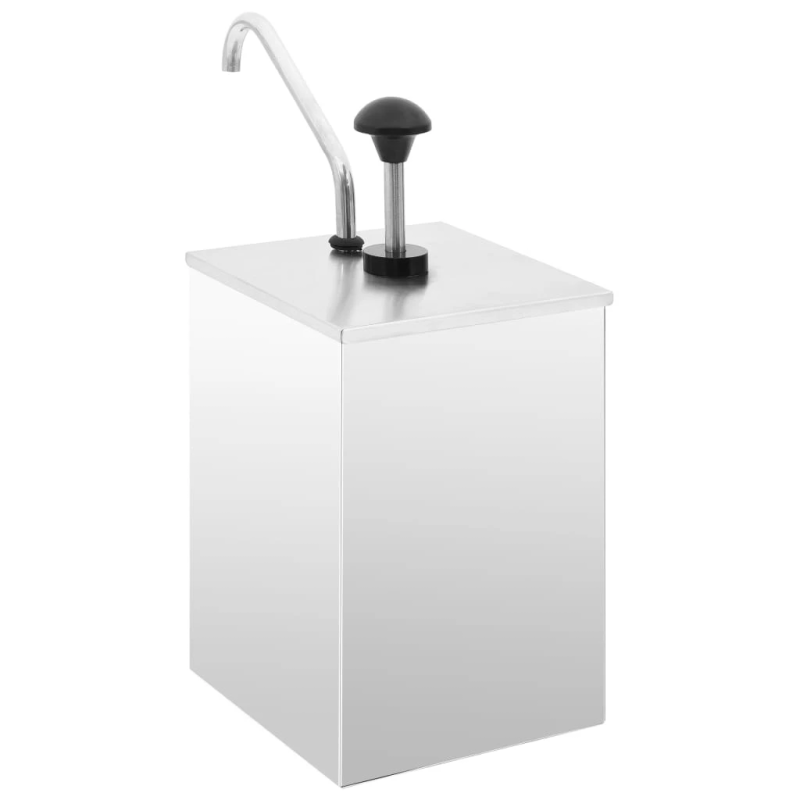 vidaXL mērču dispensers, 3,5 L, nerūsējošs tērauds