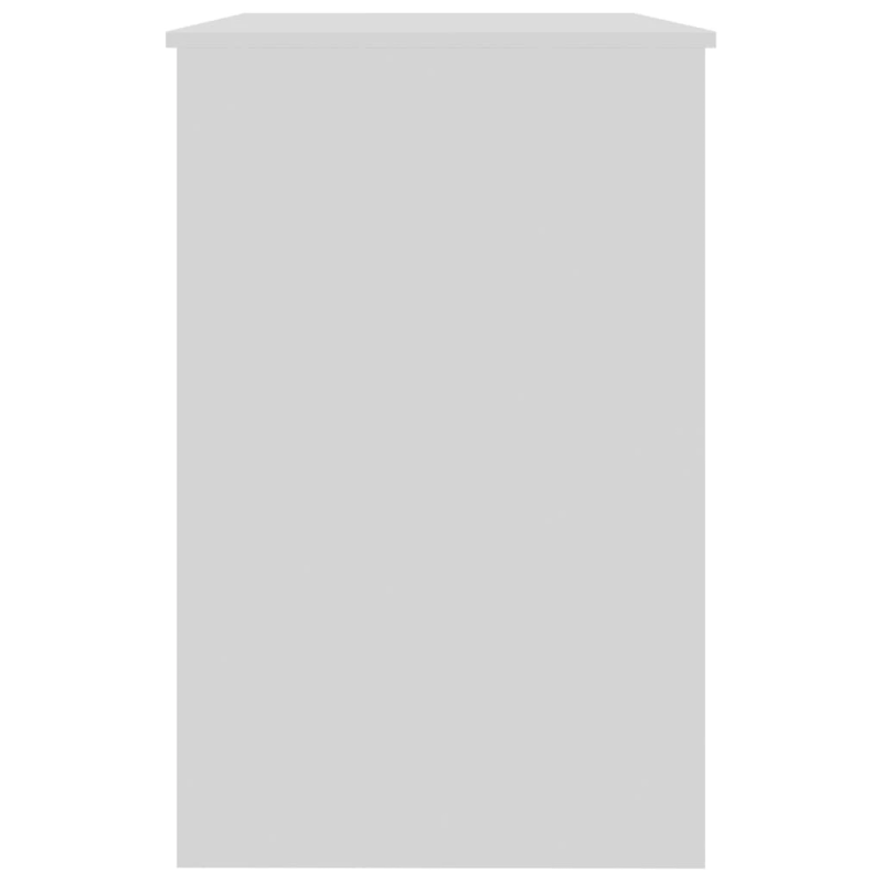 vidaXL rakstāmgalds, spīdīgi balts, 100x50x76 cm, inženierijas koks