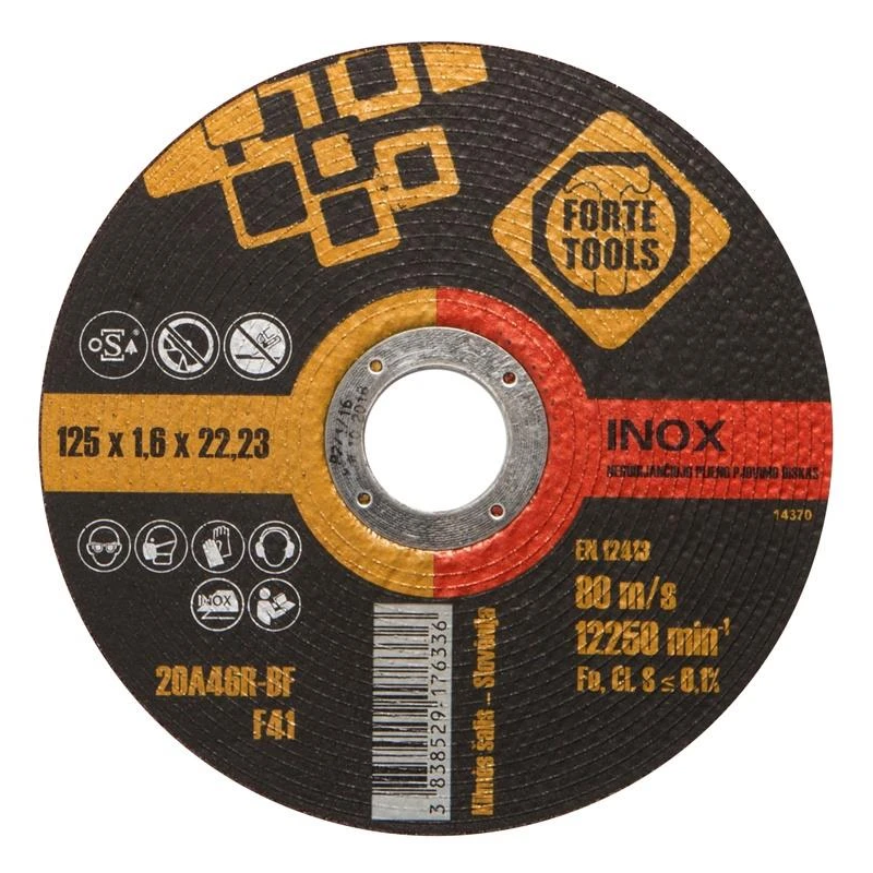 Disks griešanai 125x1.6x22.23mm forte