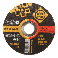 Griešanas disks Forte tools. 115 x 1.2 x 22.23 mm