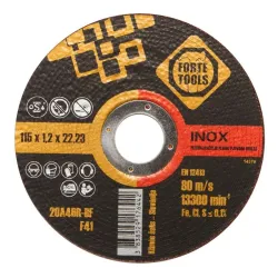 Lõikeketas Forte Tools, 115 mm x 1.2 mm x 22.23 mm