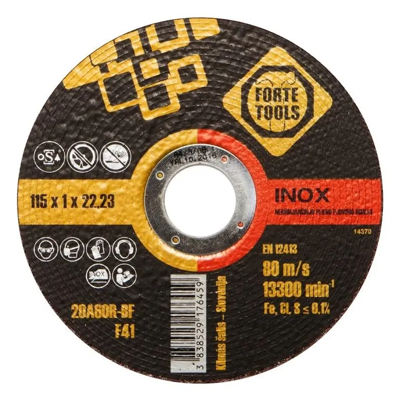 Griešanas disks Forte Tools, 115 mm x 1 mm x 22.23 mm