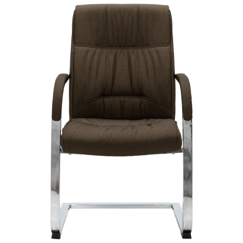 vidaXL biroja krēsls, brūns audums