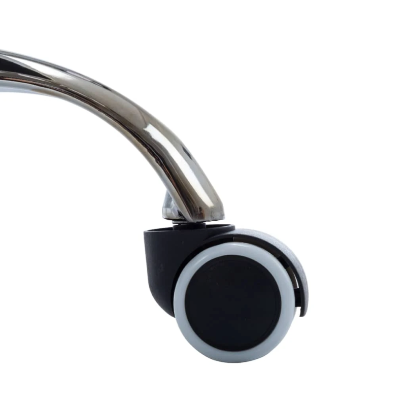 vidaXL biroja krēsls, melna mākslīgā āda