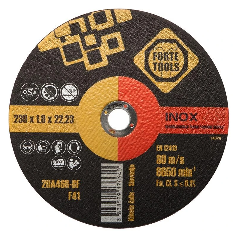 Griešanas disks Forte tools. 230 x 1.8 x 22.23 mm
