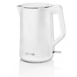 Gorenje - Kettle - K15DWW - Electric - 2200 W - 1.5 L - Plastic + metal - 360° rotational base - White