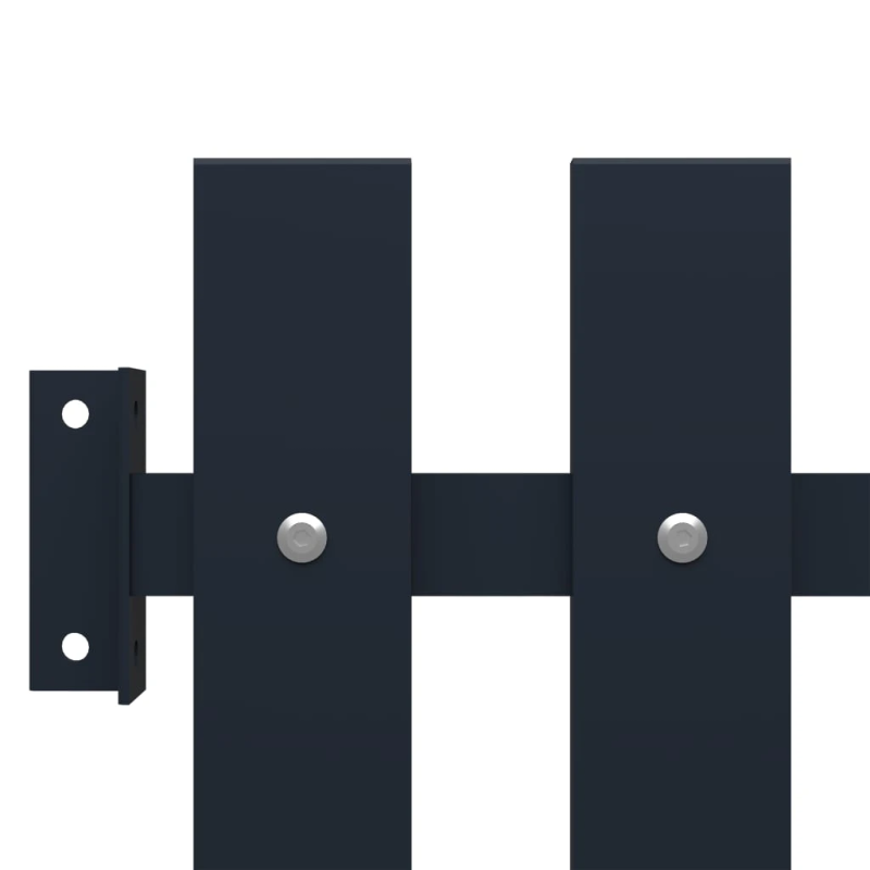 vidaXL žoga panelis, antracīta krāsā, 178x75 cm, pulverkrāsots tērauds