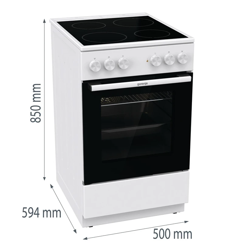Keramiskā plīts e-e st gec5a41wg gorenje