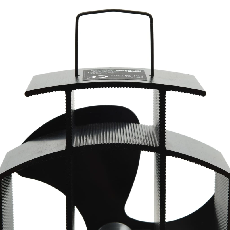 vidaXL karstuma izplūdes ventilators, 3 lāpstiņas, melns