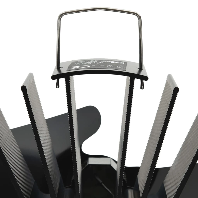 vidaXL karstuma izplūdes ventilators, 2 lāpstiņas, melns