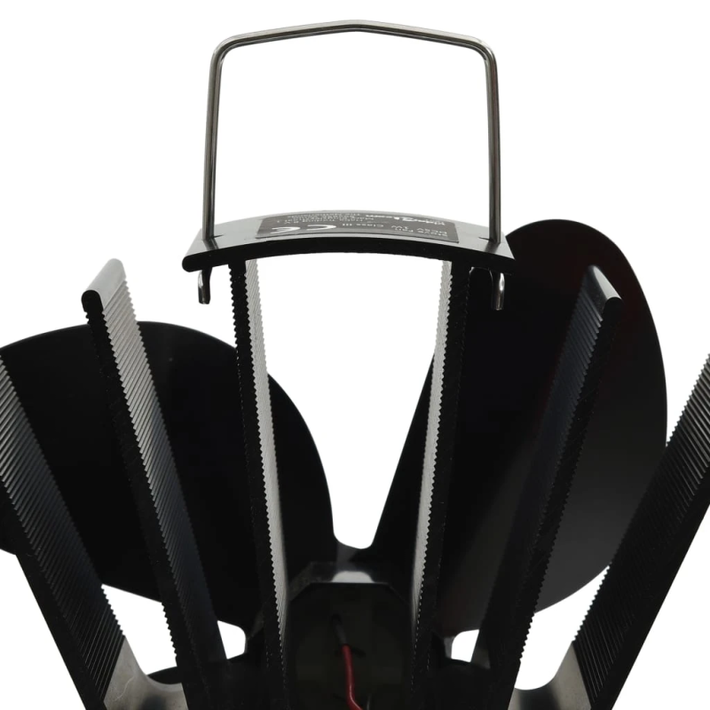 vidaXL karstuma izplūdes ventilators, 4 lāpstiņas, melns