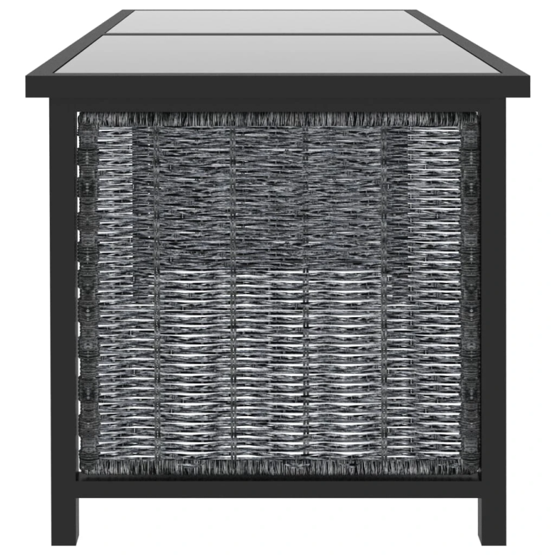 vidaXL 8-daļīgs dārza mēbeļu komplekts ar matračiem, PE rotangpalma