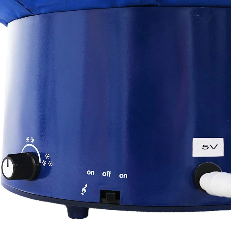 vidaXL mākslīgā Ziemassvētku egle ar pamatni, zila, 75 cm, PVC