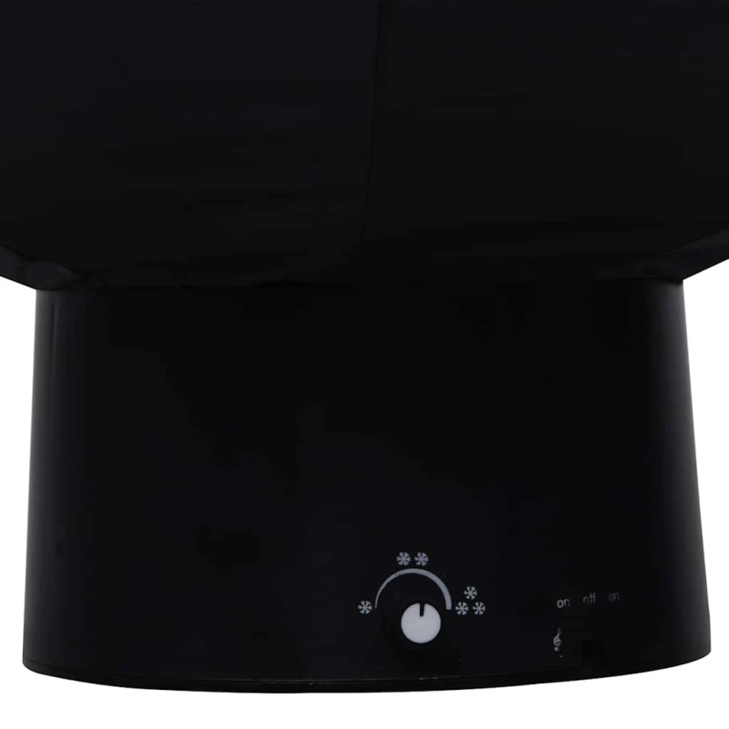 vidaXL mākslīgā Ziemassvētku egle ar pamatni, melna, 75 cm, PVC