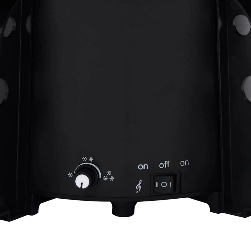 vidaXL mākslīgā Ziemassvētku egle ar pamatni, melna, 140 cm, PVC