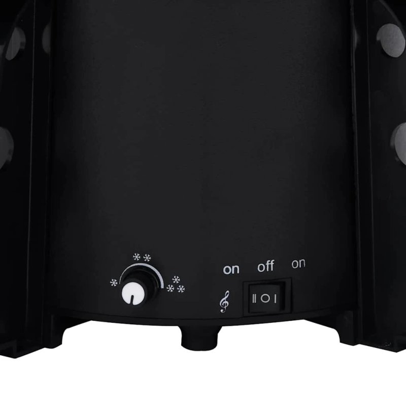 vidaXL mākslīgā Ziemassvētku egle ar pamatni, melna, 170 cm, PVC