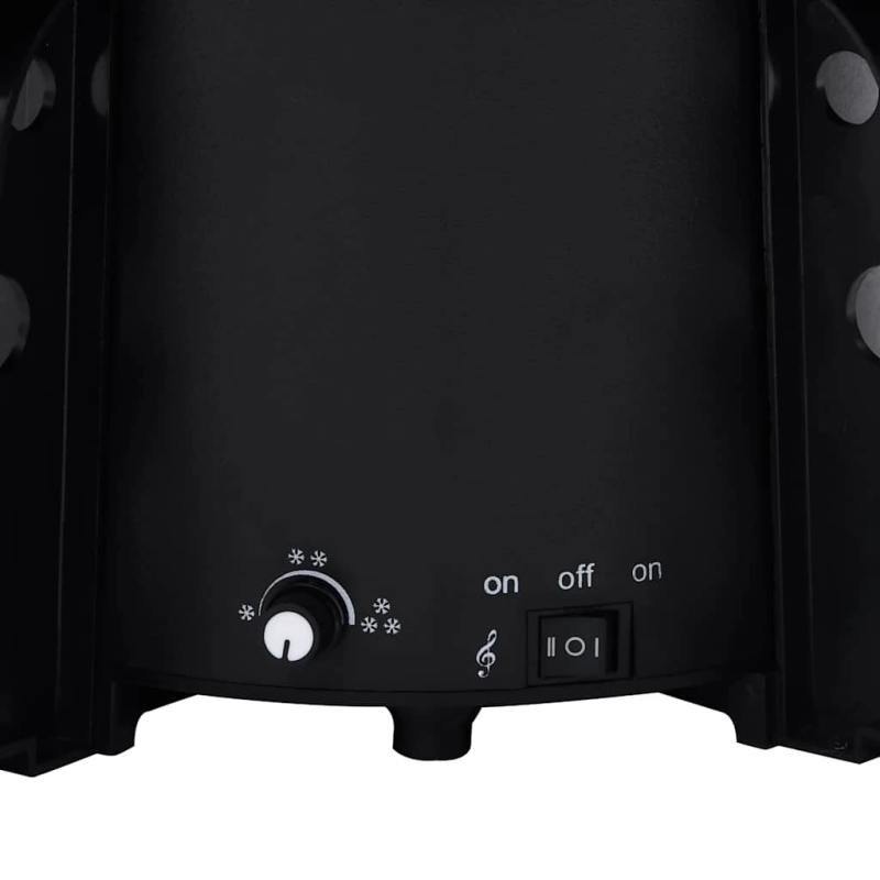 vidaXL mākslīgā Ziemassvētku egle ar pamatni, melna, 190 cm, PVC