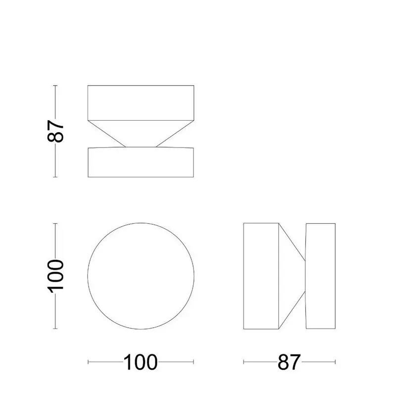 Āra sienas lampa Philips Laven, 6W, LED, IP44, melna krās., 10 cm x 8.7 cm