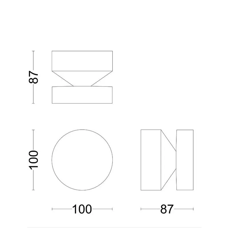 Õue seinavalgusti Philips Laven, 6W, LED, IP44, must v., 10 cm x 8.7 cm