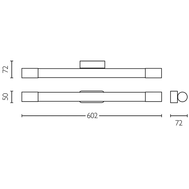 Lampa sienas rover 10w 2700k ip44