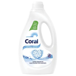 CORAL Optimal White veļas mazgāšanas līdzeklis baltai veļai ,26x, 1,17L
