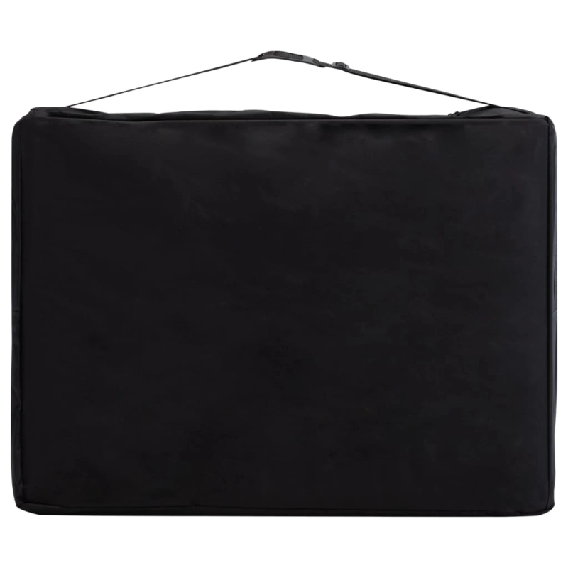 vidaXL saliekams masāžas galds, 3 daļas, koks, rozā