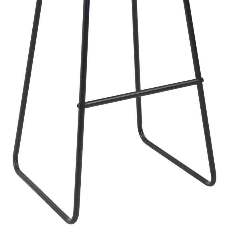 vidaXL bāra krēsli, 4 gab., melna mākslīgā āda