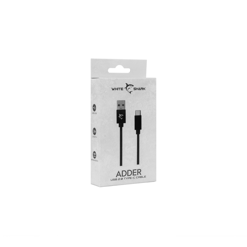 White Shark Adder cable USB- Type-C M-M 2m