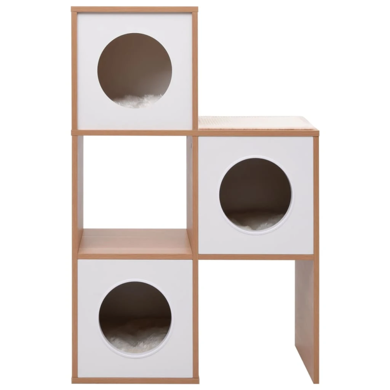 vidaXL kaķu māja ar sizala paklāju nagu asināšanai, 100 cm