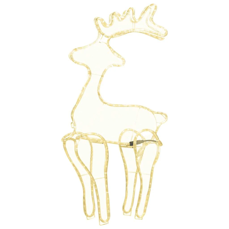 vidaXL Ziemassvētku dekorācija, ziemeļbriedis, 306 LED, 60x24x89 cm