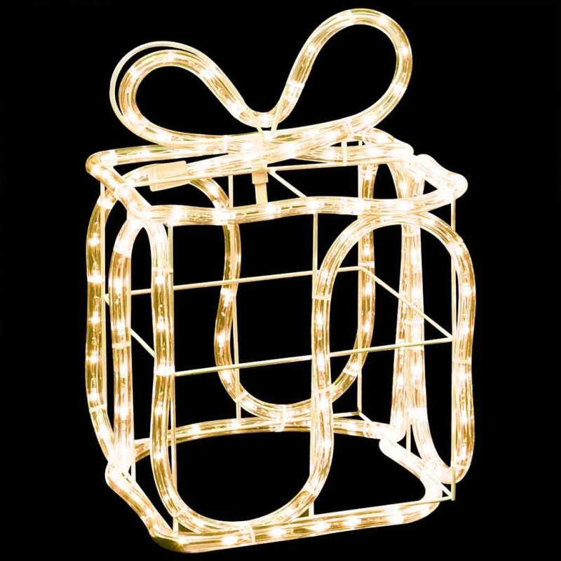 vidaXL Ziemassvētku dekorācija, dāvanu kastes ar 180 LED lampiņām