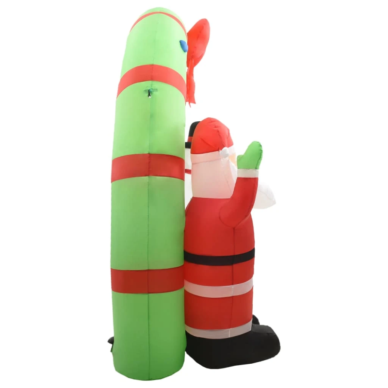 vidaXL piepūšama Ziemassvētku dekorācija, salavecis un sniegavīrs