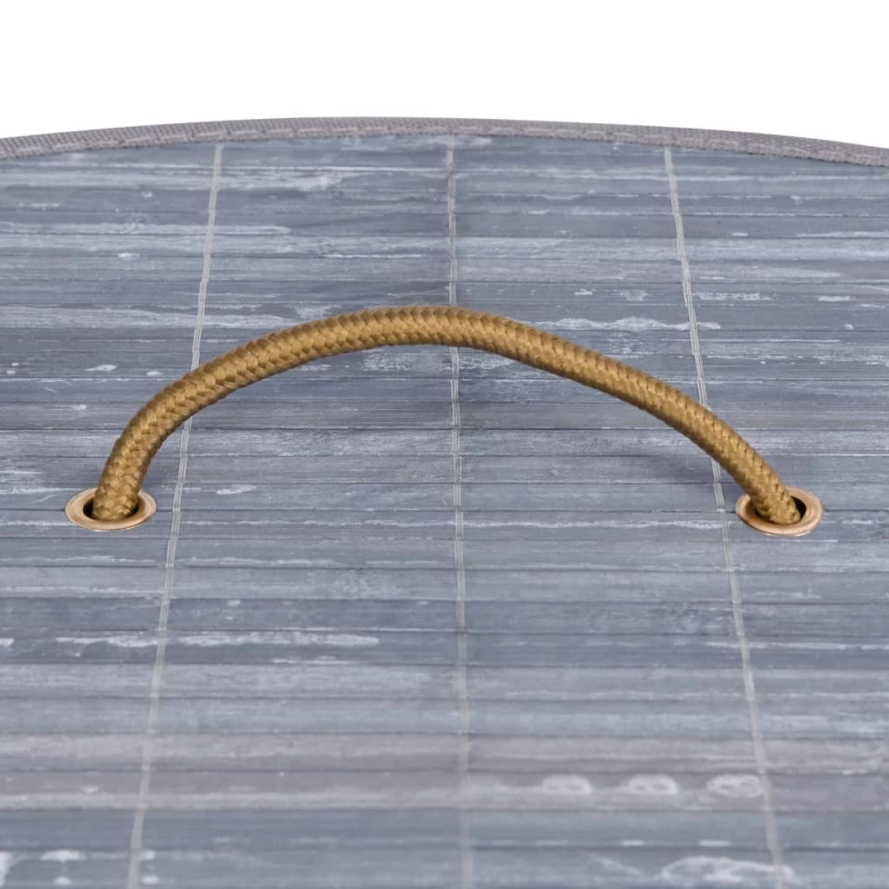 vidaXL stūra veļas grozs, pelēks, bambuss, 60 L