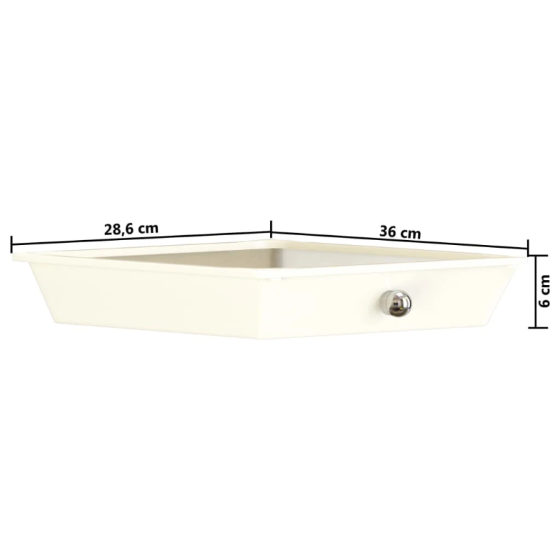 vidaXL uzglabāšanas ratiņi, 10 atvilktnes, balta plastmasa